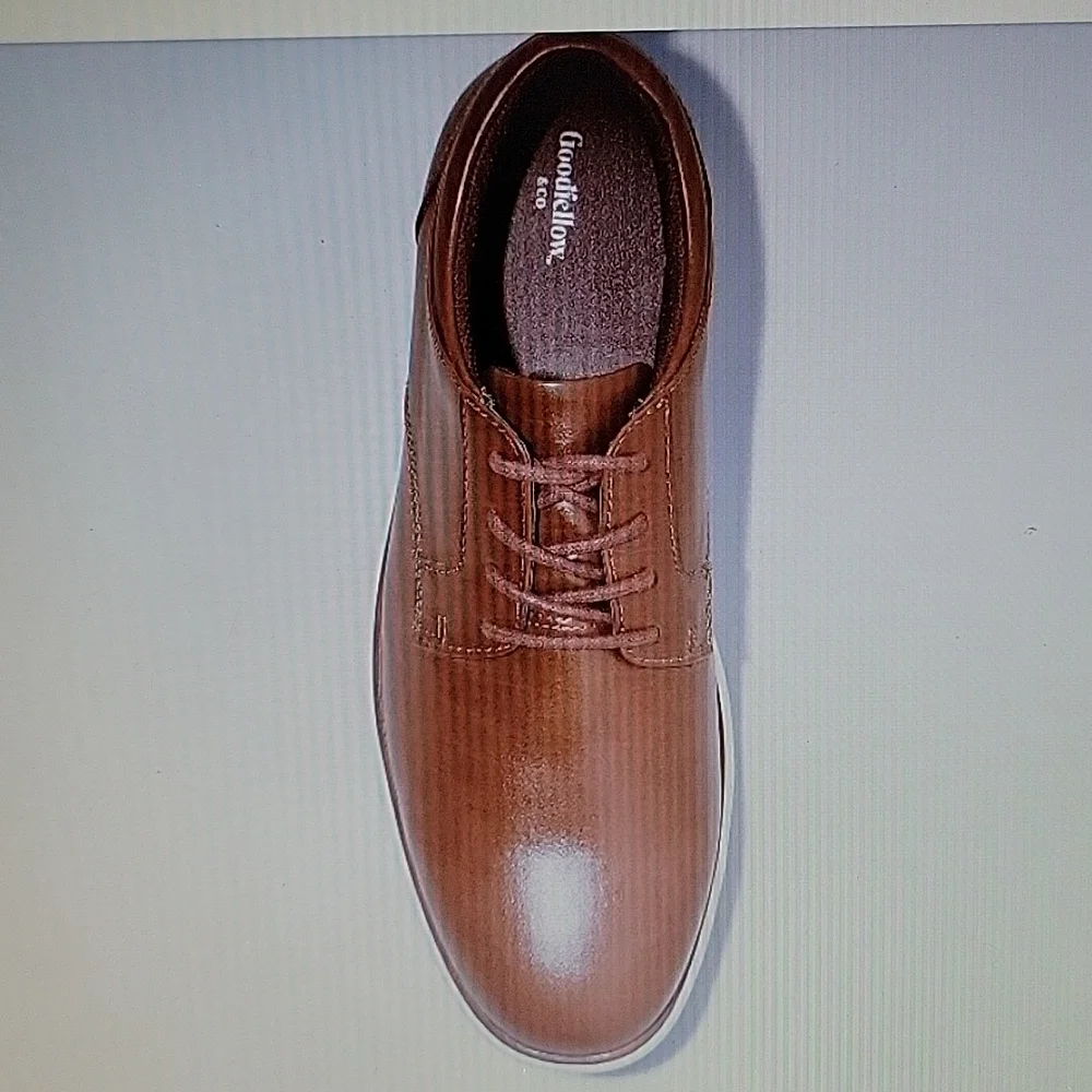 Goodfellow Colt Brown casual lace up shoes extra padding ultimate comfort 8 NEW…